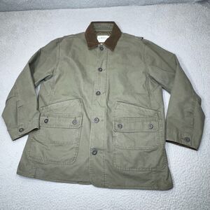 Orvis Jacket Men Extra Large Green Barn Coat Chore Hunting Corduroy Collar Chore